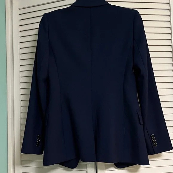 NWOT Club Monaco Midnight Blue Blazer, size 0, pockets, wool blend, stunning - Picture 11 of 11